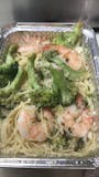 Linguine with Shrimp, Broccoli, Garlic & Oil