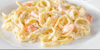 Fettuccine Alfredo with Shrimp