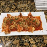 Shrimp Fra Diavolo with Pasta Lunch