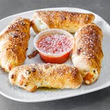 Bacon & Cheddar Cheese Rolls with Sauce