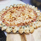 Garlic Knot Crusted Gourmet Pizza