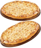 Two Large Cheese Pizzas