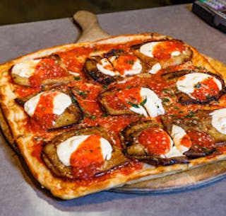 Eggplant Rollatini Pizza