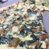 Chicken Alfredo Pizza with Spinach