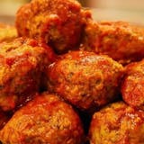 Meatballs parmigiana pasta