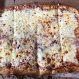 Sicilian cheese pizza