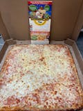 Sicilian cheese pizza