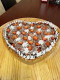 Heart Shaped Nutella Pizza with Strawberry & 10 Homemade Mini Cannoli Special