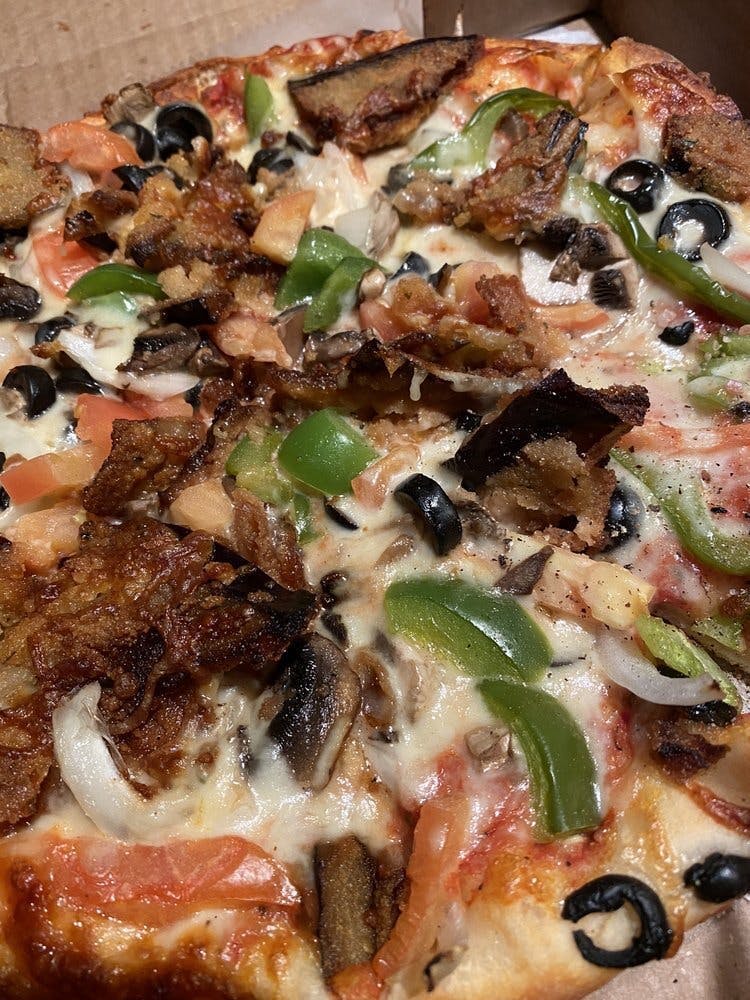 Veggie Delight Greek Style Pizza