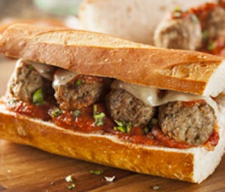 Meatball Parmigiana Sandwich