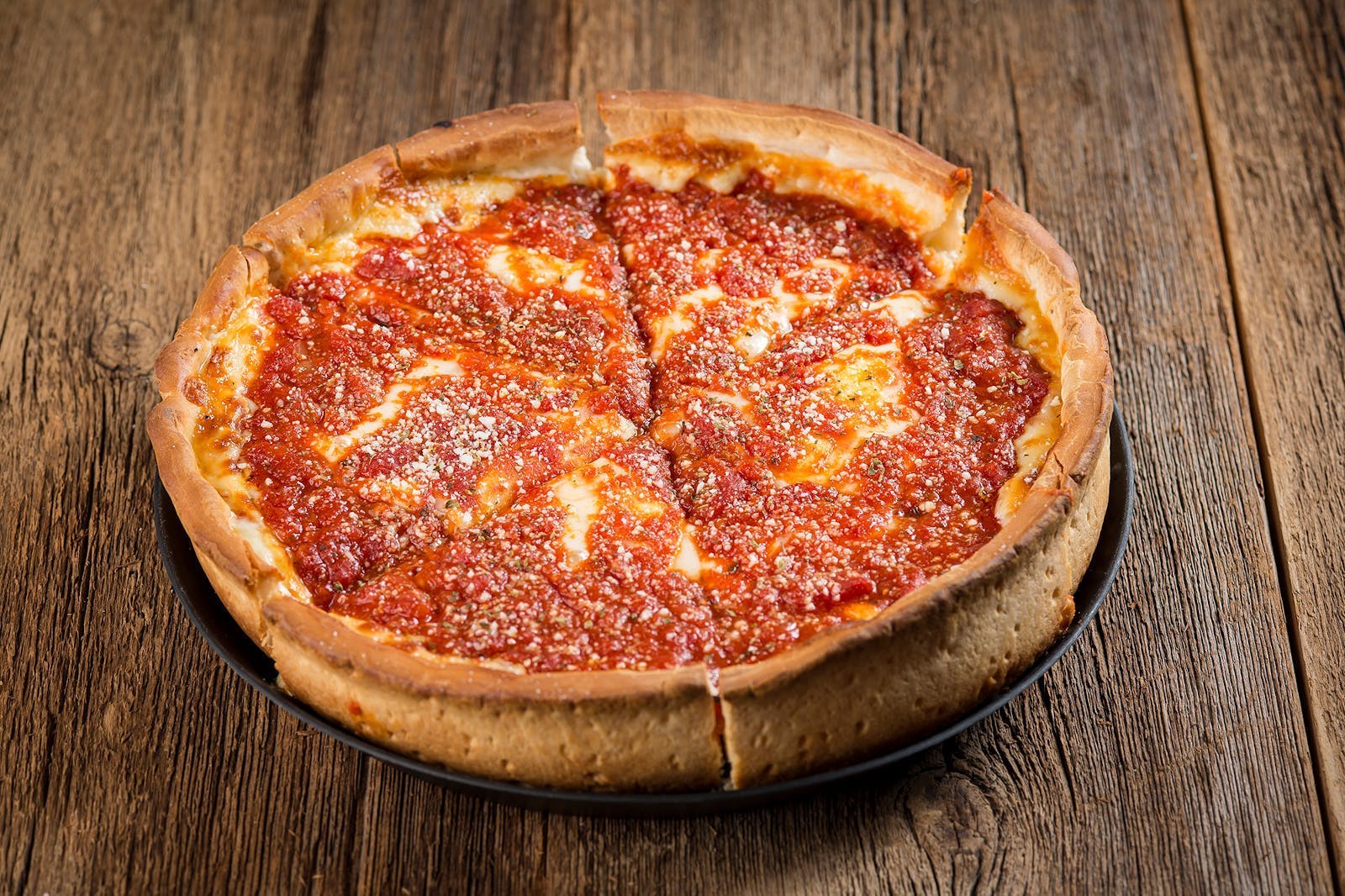 Chicago-Style Deep Dish Pizza