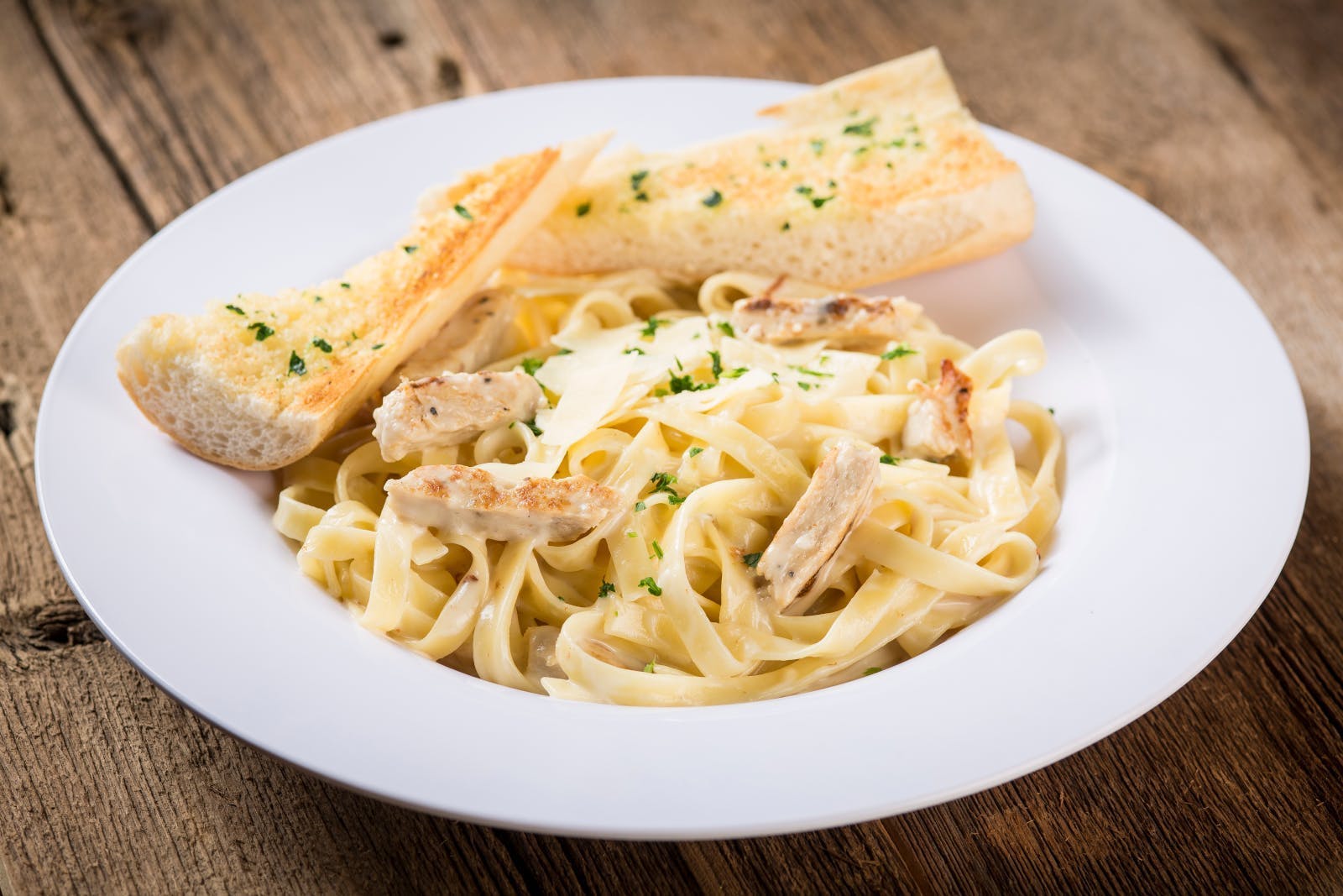 Fettuccine Alfredo with Grilled Chicken