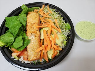 Healthy Salmon Rice Bowl
