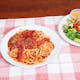 Spaghetti & Small Garden Salad Lunch