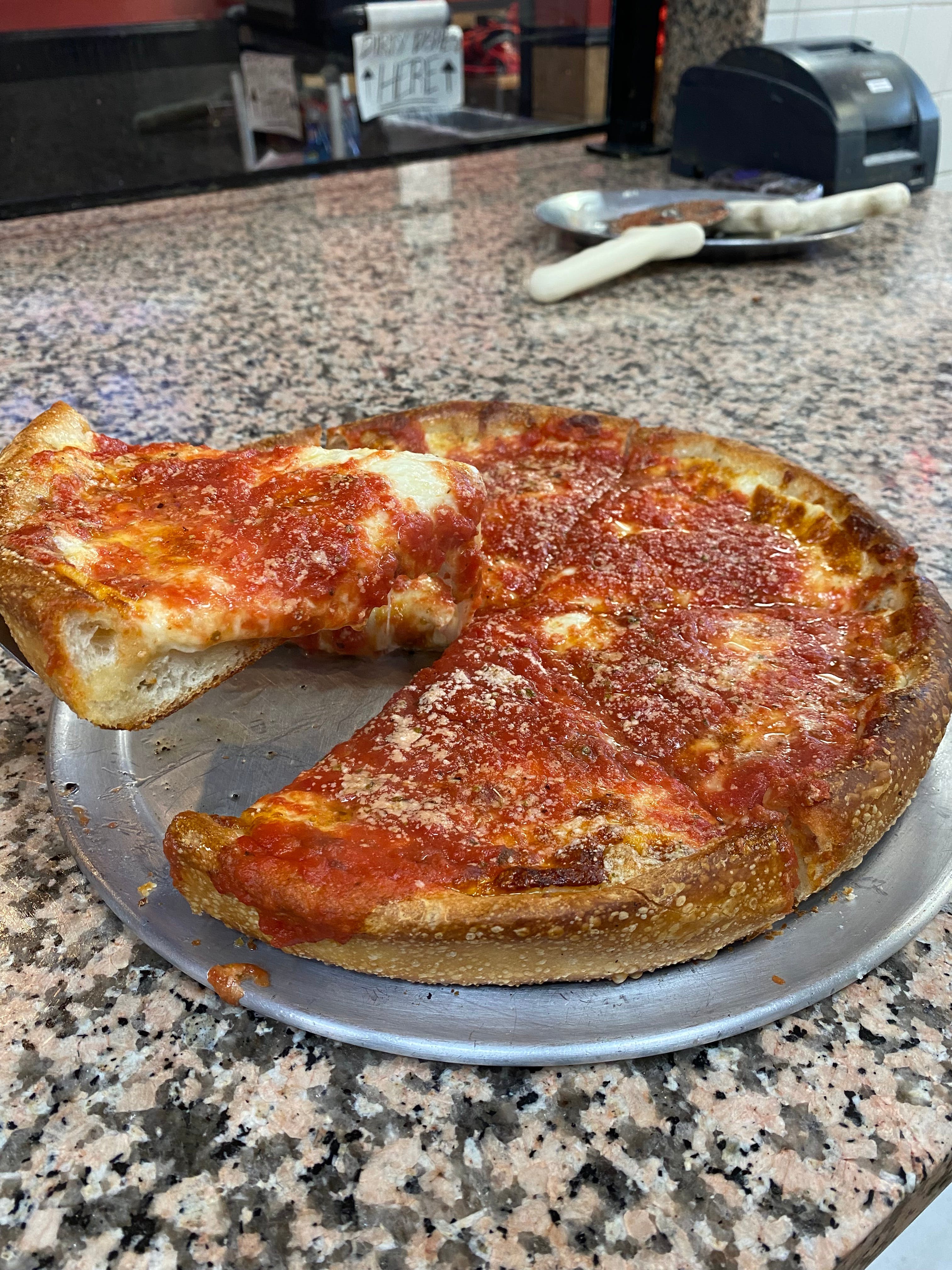 Cheese Deep Dish Pizza