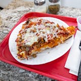 Deep Dish Meat Lover's Pizza Slice