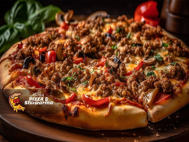 Chiken Shawarma Pizza