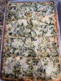 Grandma Style Spinach & Artichoke Pizza