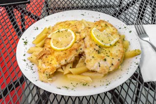 Chicken Francese with Penne
