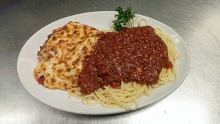 Chicken Parm with Spaghetti