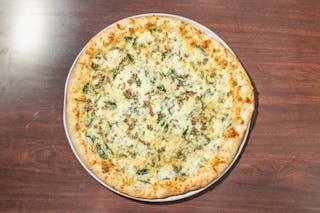 White Spinach Pizza