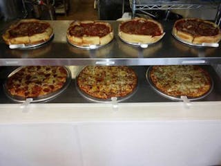 Deep Dish Cheese Pizza with One Topping