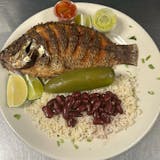 Tilapia with Rice and Beans