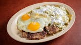 Chilaquiles Eggs & Steak Breakfast