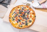 16" Thin Crust Pizza White Greek Pizza