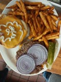 Chef Burger with French Fries & Salad