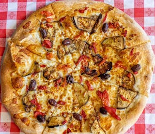 Roasted Eggplant Pizza