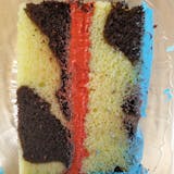Double layer marble cake