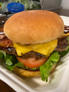 Mega Burger and Fries