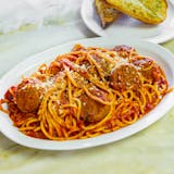 Spaghetti Marinara with Meatball