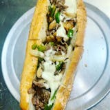 Cheesesteak Sandwich with Mushroom, Peppers & Onions