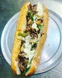 Cheesesteak Sandwich with Mushroom, Peppers & Onions
