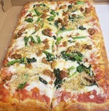 Broccoli Rabe & Hot Sausage Red Pizza