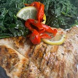 Marinated Grilled Chicken with Spinach