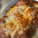 Garlic Knots topped w/Pepperoni , sauce & extra Mozzarella cheese