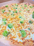 Chicken Broccoli Alfredo Pizza