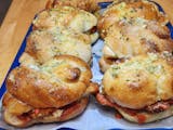 Chicken Parm Stuffed Garlic Knots