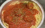 Pasta with Marinara Sauce & Beef Meatballs