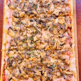 Wild Mushroom Sicilian Pizza pie