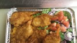6 Jumbo Shrimp with Rice & Salad