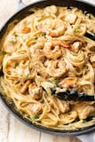 Fettucine Alfredo With Shrimp