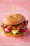 Build Your Own Breaded Chicken Burger