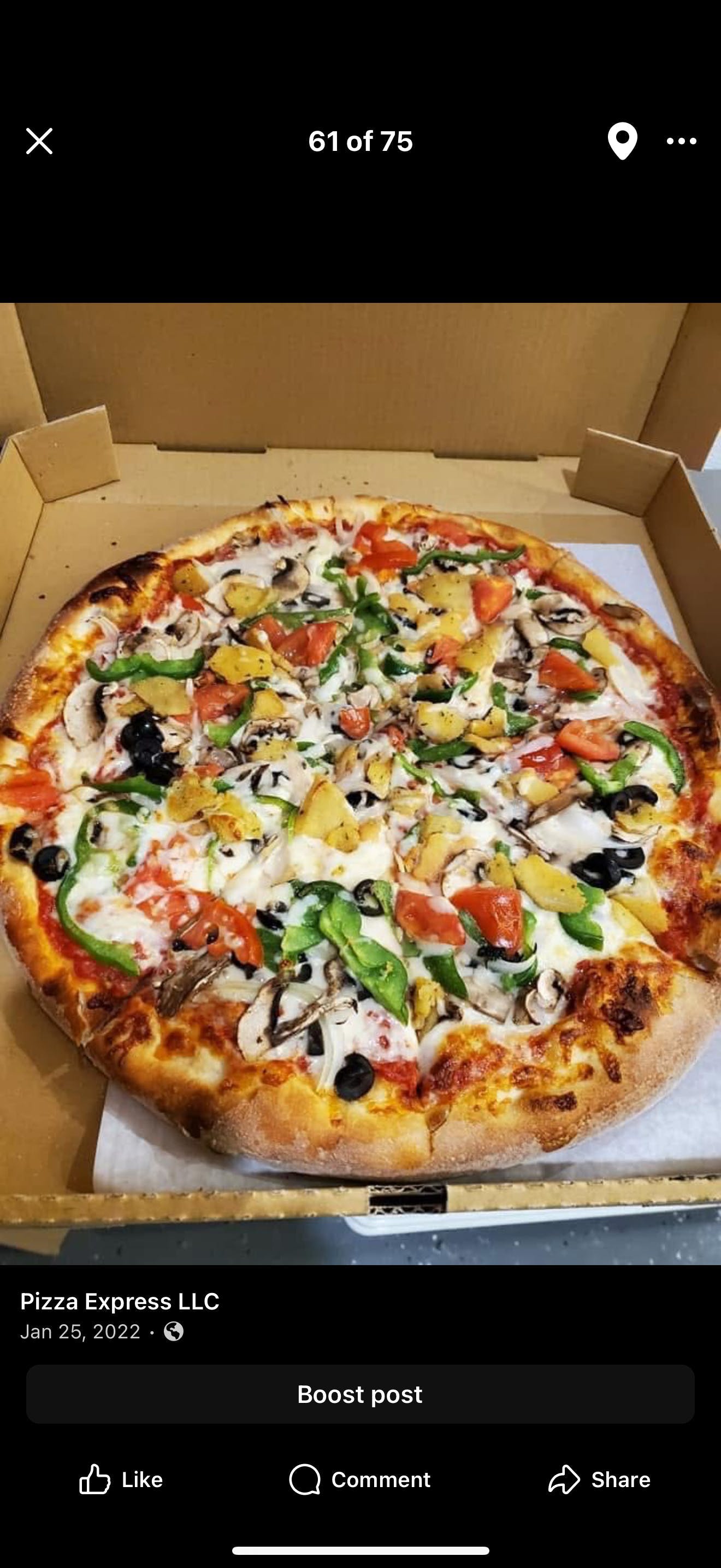 8. Vegetarian Pizza