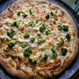 The Broccoli Chicken Alfredo Pizza