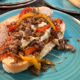 Steak & Cheese with Onion, Peppers & Mushrooms Sandwich