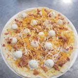 Avalanche Pizza - Our famous mashed potato Gluten Free Pizza